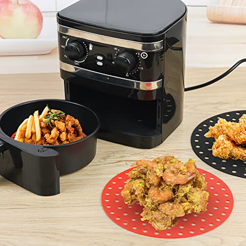 Air Fryer Liners, Round 9 Reutilizables Air Fryer Liners D