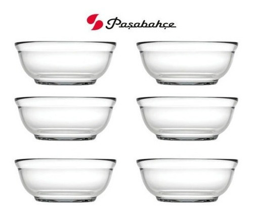 Imagen 4 de 7 de Set X 6 Unidades Mini Bowl Vidrio Dip 10 Cm Gastroboutique