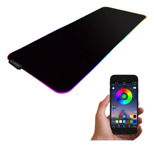 Mouse Pad Gamer Luces Rgb 78x30 4mm Cm Bluetooth Control