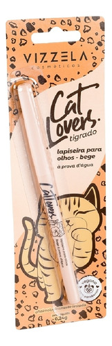 Vizzela Lapiseira Para Olhos Cat Lovers Bege 0,24g Efeito Mate