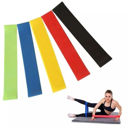 Pack 5 Bandas Elásticas Loop Circulares Pilates Aerobico