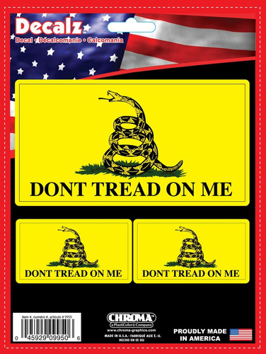 Chroma 009950 Don't Tread On Me With Snake On Yellow Flag Ca