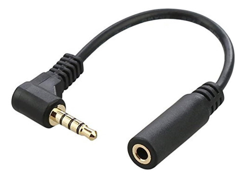 Xiwai 90 Grados En Ángulo Recto 3,5 Mm 4 Polos Audio Estéreo