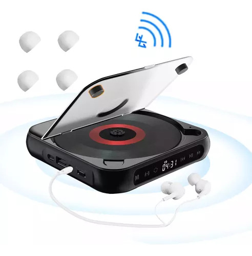 Reproductor De Audio Bluetooth Portátil Para Cd/cd-r/cd-rw/m