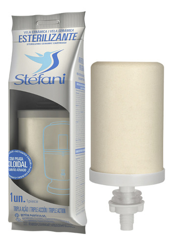 2 Vela Filtro Barro Esterilizante Tripla Ação Boia Dosadora