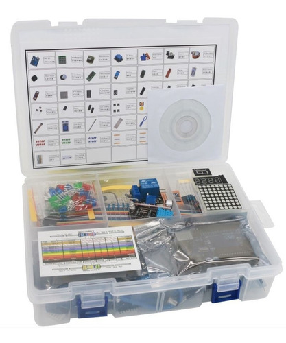 Imagen 1 de 8 de Starter Kit Uno R3 Premium Pro Compatible Arduino