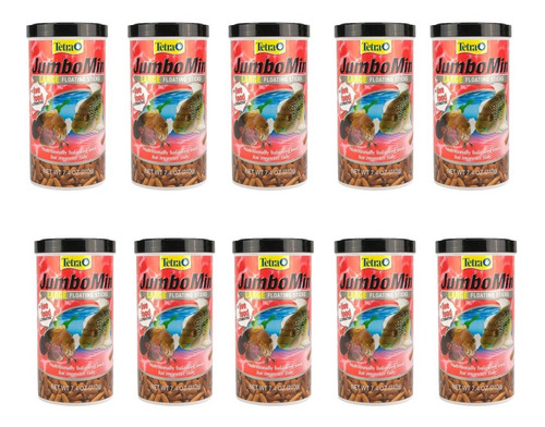 Kit 10 Alimentos Tetra Jumbomin Large Floating Sticks 210g