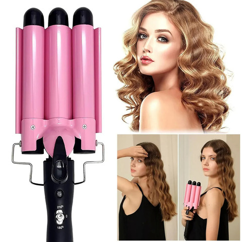 Rizador De Pelo Ondas Cerámica Con Temperatura Ajustable20mm