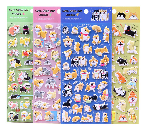 Pegatinas De Espuma Para Animales Sl-ast, Juego De 4 Piezas