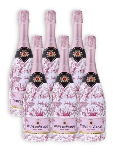 Veuve Du Vernay Vino Espumante Brut Rosé X6u 750ml Francia