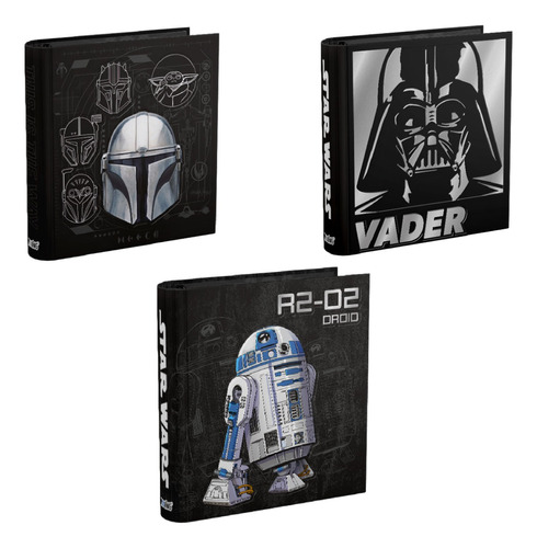 Carpeta Mooving Nº3 Star Wars Redondo Escolar 3 Gancho