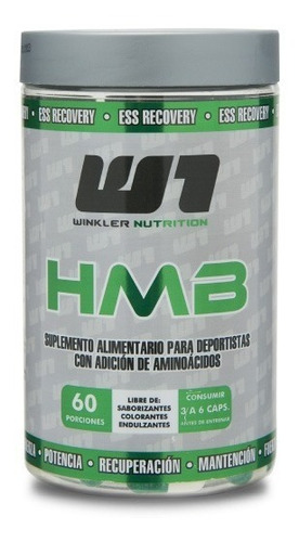 Hmb Pro 180 Capsulas 60 Servicios Winkler. 