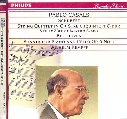 Cd. Pablo Casals | Schubert: String Quintet & Beethoven
