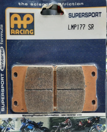 Balata Ap-racing Suzu Vs1400 Gl Intruder 87-04 (eq Fa103hh)