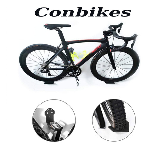 Imagen 4 de 6 de Soporte Smile Gancho Pared Colgar Bicicleta Pedal Conbikes