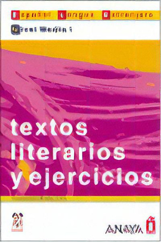 Textos Literarios Y Ejercicios. Nivel Medio I, De Bados Ciria, Cepción. Editorial Anaya Ele, Tapa Blanda En Español