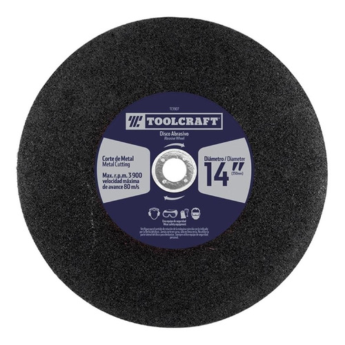 Disco De Corte Metal 14  X 1  Toolcraft Tc1907