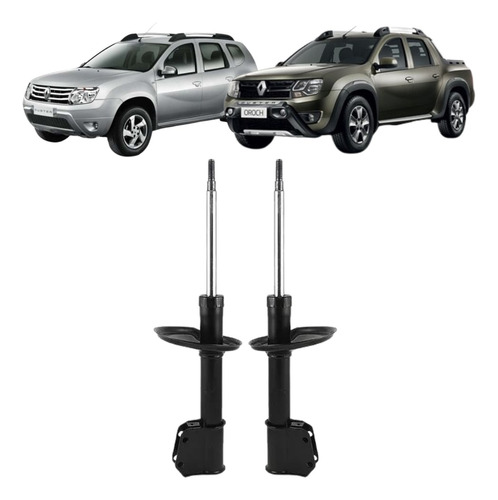 Kit X2 Amortiguadores Delanteros Duster - Oroch 4x2 4x4