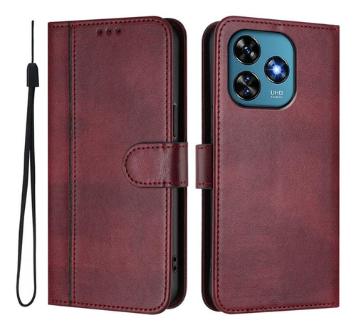 Funda De Piel Retro Para Oukitel C57s/c57 Pro/blu J12/ouki