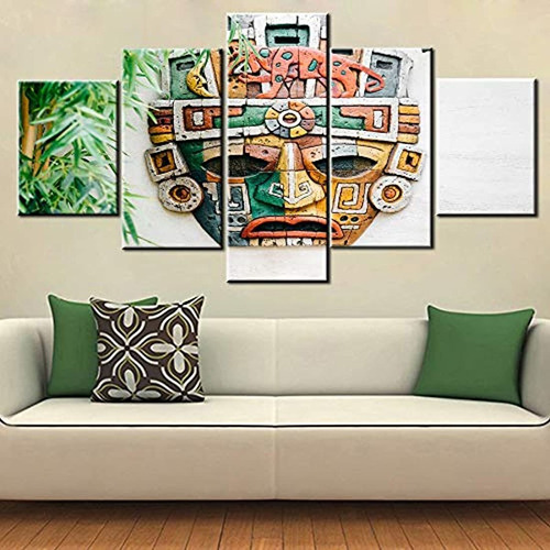 Decoración Nativa Americana Maya Y Aztecas Máscara Cuadros