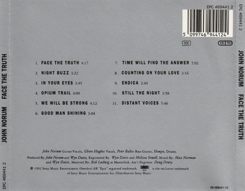 John Norum - Face The Truth (cd Nuevo Importado)
