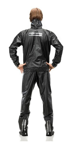 Imagem 2 de 9 de Capa De Chuva Pantaneiro Pvc Premium Gola E Bolso Motoqueiro