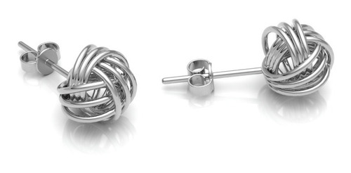 Imagen 2 de 10 de Broquel De Plata .925 Nudo Abierto Mujer Agálea Joyería