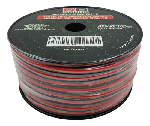 Cable De Bocina Db Sound 100% Cobre 50 Mts. Cal. 12 Dbofcx12