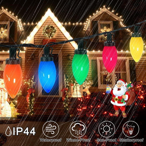 Guirnalda De Luces Navideñas C9 Multicolor, 6,5 M, Multimodo