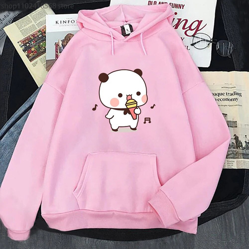 Xsx Sudadera Happy Bubu Is Singing With Dudu Hoodies Bear
