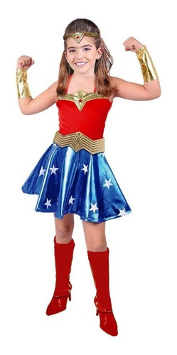 Disfraz Mujer Maravilla Wonder Woman Con Accesorio Niña Nena | Envío gratis Disfraz Mujer Maravilla Wonder Woman Con Accesorio Niña Nena | Envío gratis