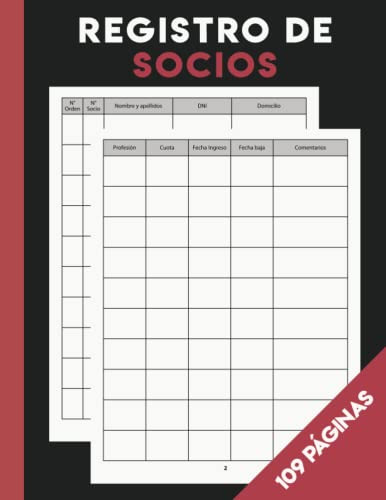 Registro De Socios: Libro De Socios Para Sociedades Limitada