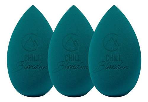 Kit 3 Esponja De Maquiagem Chill Blender Catharine Hill Gota