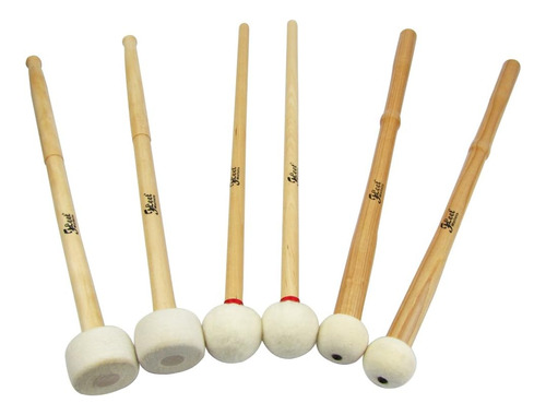 Mazos De Timbal Mazos De Timbal, 3 Pares De Juegos Dife...