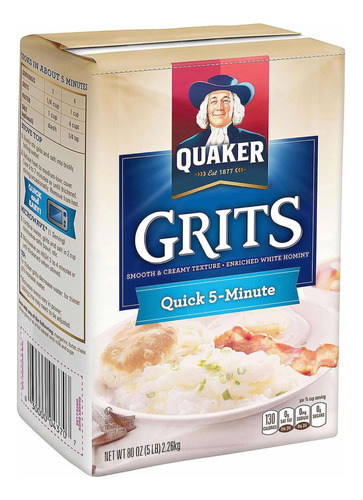 Quaker Grits 5 Lbs Bag