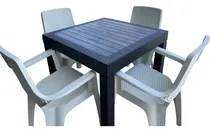 Comprar Juego De Rattan (1 Mesa+ 4 Sillas De Rattan) A1