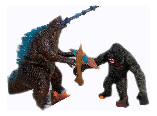 Figura De Godzilla De Caucho Articulada 22 Cm De Alto
