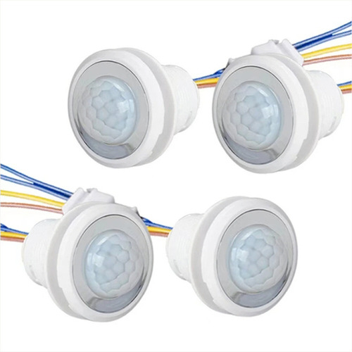 4 X Interruptor Sensor Movimiento Pir, 220v, Proyectos Diy!