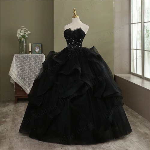 Vestidos De Quinceañera Hermoso Elegante Barato Color Negro | Envío gratis