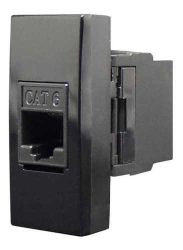 Tomada Rede Rj45 Cat 6e Black Piano Inova Pro Class Alumbra