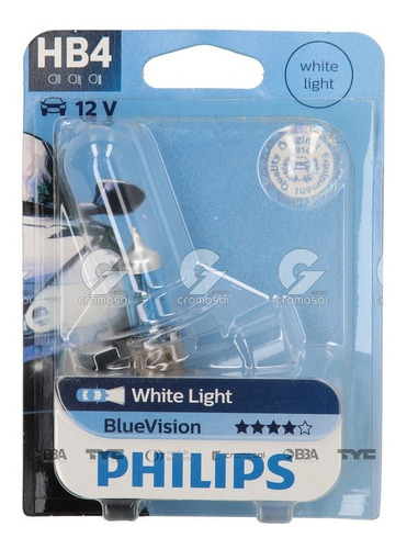 Lampara Phlips Hb4 (9006) 12v 55w P22d Blue Vision