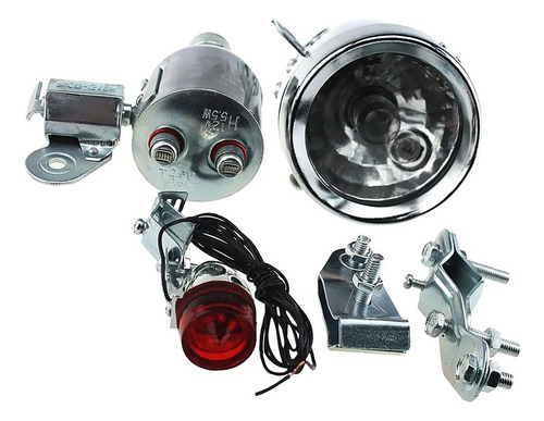 . Kit De Luz Traseira Dynamo Para Bicicletas Motorizadas