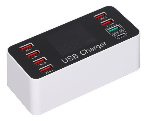 Coche De 8 Puertos A9+, Usb, 40 W, Carga Rápida, Qc 3.0, Usb