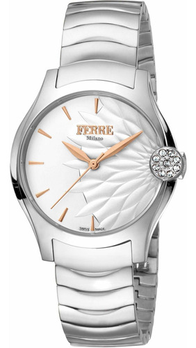 Reloj Mujer Ferre Milano Fm1l121m005 Cuarzo Pulso Plateado