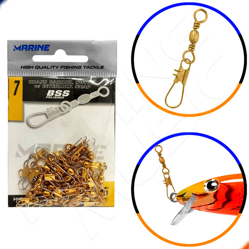 Girador Bbs Gold Snap Ct 7 - 25 Unidades - Marine Sports