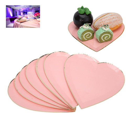Platos De Papel Para Decoración De Vajilla Rosa Para El Día