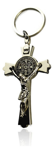 12pz Llaveros De San Benito Con Crucifijo De Jesús