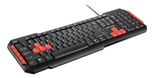 Teclado Multimidia Gamer Preto/vermelho Usb Multilaser Tc160