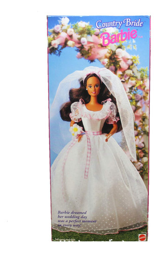 Barbie Country Bride Doll (morena) Wal Mart Edición Especi.