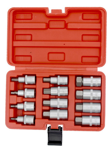 Conjunto De Soquetes Drive Impact Hex Bit De 12 Unidades De